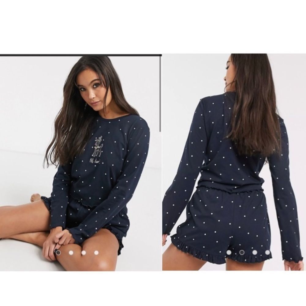 Topshop “Oh Dear” polka dot top